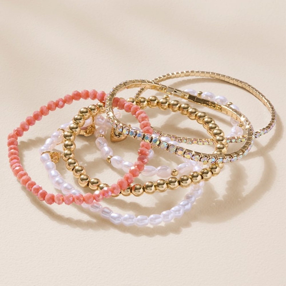 Francesca’s Trisha Mixed Style Bracelet Set